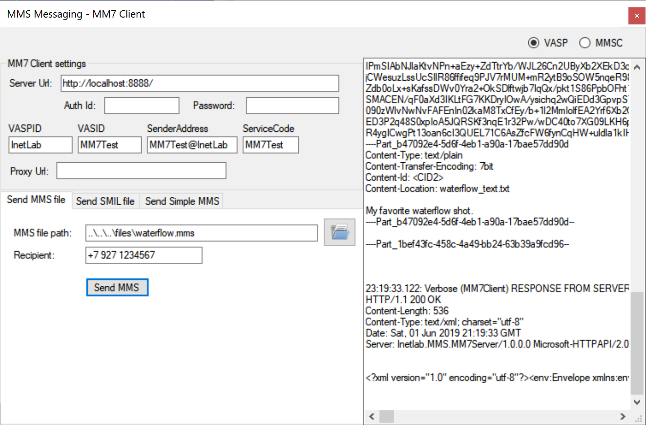 SMPP Client Demo